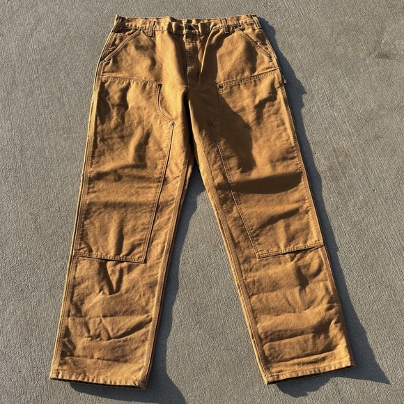 Carhartt Pants NWT Mens 40x34 Brown Loose Fit Double Knee Carpenter Work USA